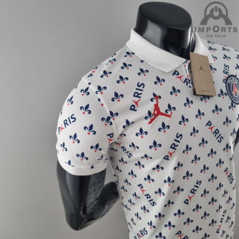 Camisa Gola Polo Paris Saint-Germain 22/23 - Jordan Branca