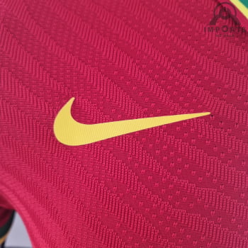 Camisa Gola Polo da Seleção Portuguesa 2022 Ed. Especial Versão Jogador - Vermelha