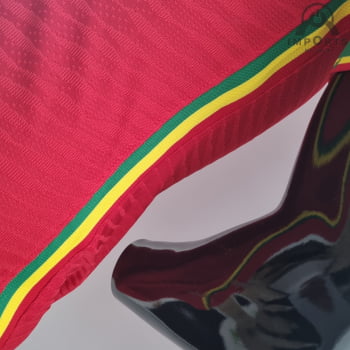 Camisa Gola Polo da Seleção Portuguesa 2022 Ed. Especial Versão Jogador - Vermelha