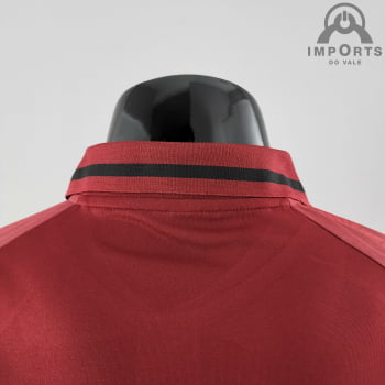 Camisa Gola Polo da Seleção Portuguesa 2022 - Vermelha