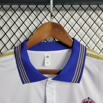 Camisa Gola Polo Real Madrid 23/24 - Branca