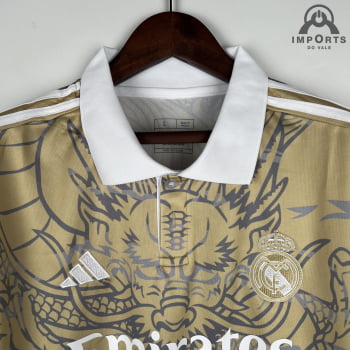 Camisa Gola Polo Real Madrid 23/24 - Dragão Dourado