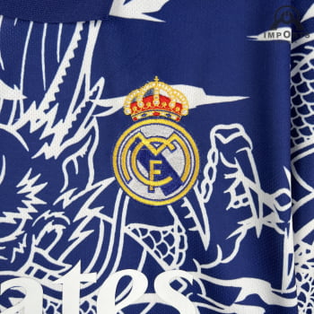 Camisa Gola Polo Real Madrid 23/24 - Dragão Azul Camisa Gola Polo Real Madrid 23/24 - Dragão Azul