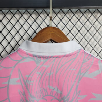 Camisa Gola Polo Real Madrid 23/24 - Dragão Rosa