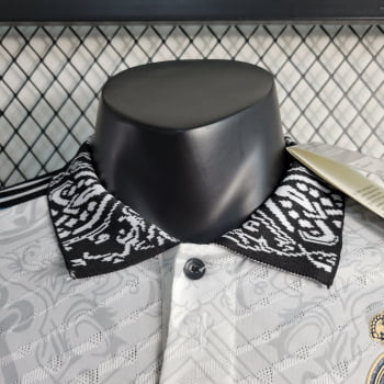 Camisa Gola Polo Real Madrid 23/24 Versão Jogador Ed. Especial Clásica Branca