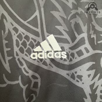 Camisa Gola Polo Real Madrid 23/24 - Preta/branca
