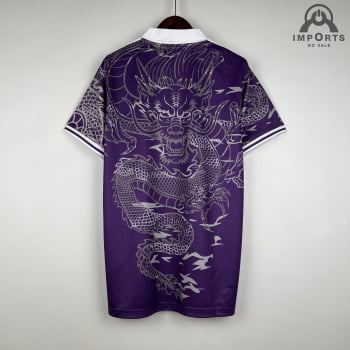 Camisa Gola Polo Real Madrid 23/24 - Roxa