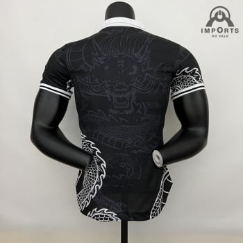 Camisa Gola Polo Real Madrid 23/24 Versão Jogador Ed. Especial Preta