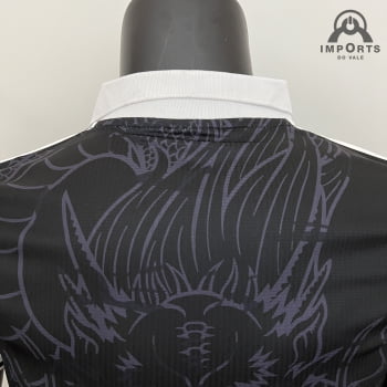 Camisa Gola Polo Real Madrid 23/24 Versão Jogador Ed. Especial Preta