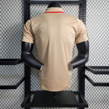 Camisa Gola Polo São Paulo 23/24 - Bege