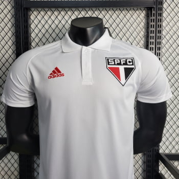 Camisa Gola Polo São Paulo 23/24 - Branca