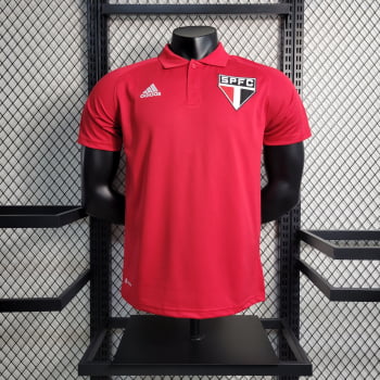 Camisa Gola Polo São Paulo 23/24 - Vermelha Camisa Gola Polo São Paulo 23/24 - Vermelha