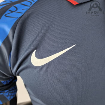 Camisa Gola Polo Seleção Holandesa 2022 - Azul Royal