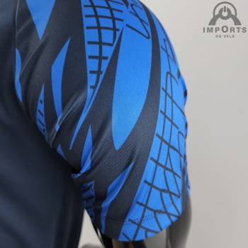 Camisa Gola Polo Seleção Holandesa 2022 - Azul Royal