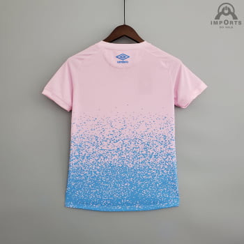 Camisa Grêmio 21/22 Ed. Especial Outubro Rosa Versão Feminina + Personalização Grátis