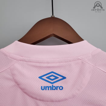 Camisa Grêmio 21/22 Ed. Especial Outubro Rosa Versão Torcedor + Personalização Grátis