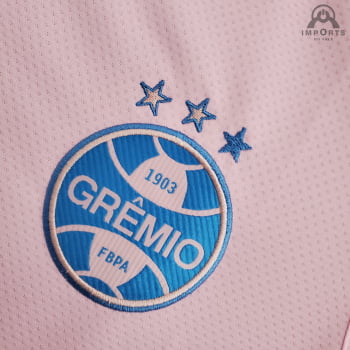 Camisa Grêmio 21/22 Ed. Especial Outubro Rosa Versão Torcedor + Personalização Grátis