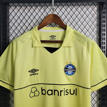 Camisa Grêmio 22/23 Goleiro Amarelo + Personalização Grátis
