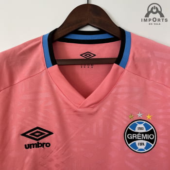 Camisa Grêmio 22/23 Versão Torcedor Ed. Especial Outubro Rosa + Personalização Grátis