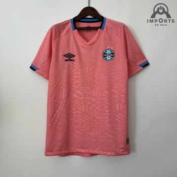 Camisa Grêmio 22/23 Versão Torcedor Ed. Especial Outubro Rosa + Personalização Grátis