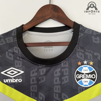 Camisa Grêmio 23/24 Versão Feminina Treino - Cinza 