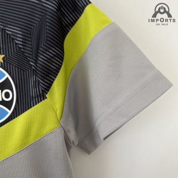 Camisa Grêmio 23/24 Versão Feminina Treino - Cinza 
