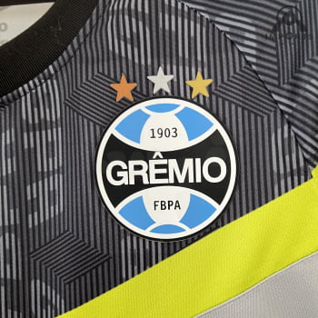 Camisa Grêmio 23/24 Versão Feminina Treino - Cinza 