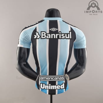 Camisa Grêmio I 22/23 Versão Jogador + Patrocínios + Personalização Grátis