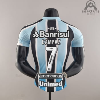 Camisa Grêmio I 22/23 Versão Jogador + Patrocínios + Personalização Grátis