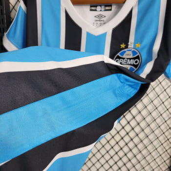 Camisa Grêmio I 23/24 Versão Feminina + Personalização Grátis
