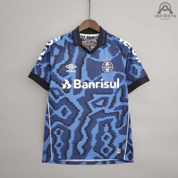 Camisa Grêmio III 21/22 Versão Torcedor + Patrocínios + Personalização Grátis 