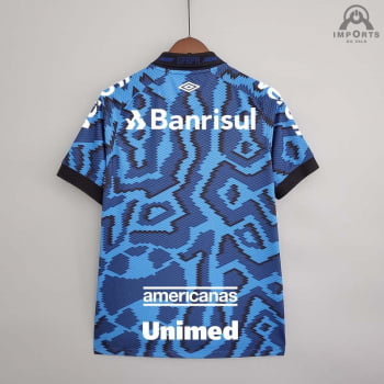 Camisa Grêmio III 21/22 Versão Torcedor + Patrocínios + Personalização Grátis 