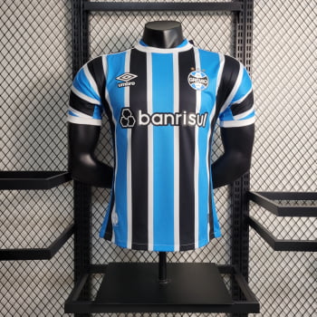 Camisa Grêmio l 23/24 Versão Jogador + Personalização Grátis Camisa Grêmio l 23/24 Versão Jogador + Personalização Grátis