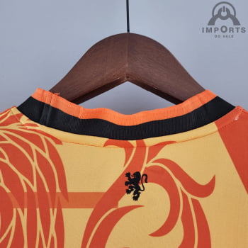 Camisa da Seleção Holandesa 2022 Versão Torcedor Treino - Laranja