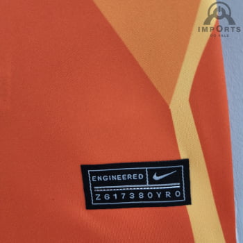 Camisa da Seleção Holandesa 2022 Versão Torcedor Treino - Laranja