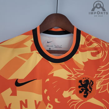 Camisa da Seleção Holandesa 2022 Versão Torcedor Treino - Laranja