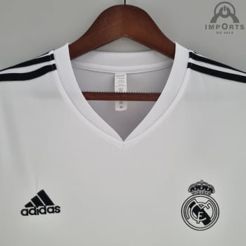 Camisa Real Madrid 22/23 Versão Torcedor Treino - Branca/Lilás