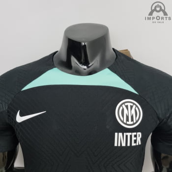 Camisa Inter de Milão 22/23 Versão Jogador Treino - Preta