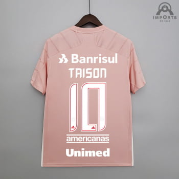 Camisa Internacional 21/22 Ed. Especial Outubro Rosa Versão Torcedor + Patrocínios + Personalização Grátis