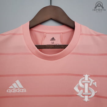 Camisa Internacional 21/22 Ed. Especial Outubro Rosa Versão Torcedor + Personalização Grátis