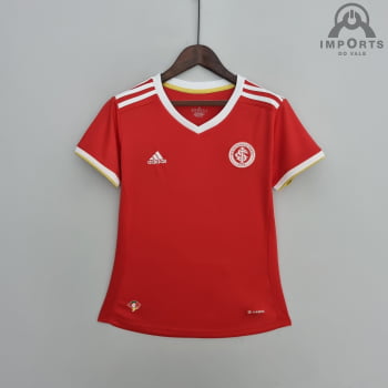 Camisa Internacional I 22/23 Versão Feminina + Personalização Grátis Camisa Internacional I 22/23 Versão Feminina + Personalização Grátis