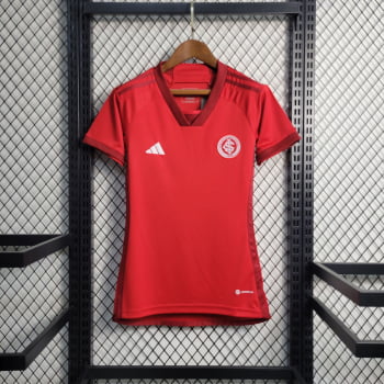 Camisa Internacional I 23/24 Versão Feminina + Personalização Grátis 