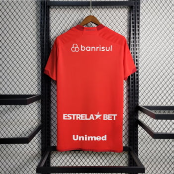 Camisa Internacional I 23/24 Versão Torcedor + Patrocínios + Personalização Grátis