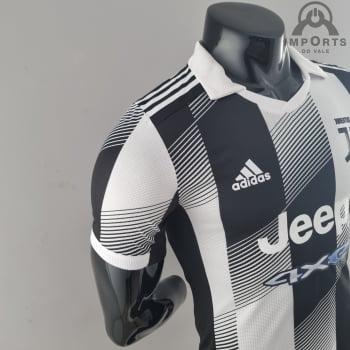 Camisa Juventus Ed. Especial Versão Jogador Preta/Branca + Personalização Grátis 