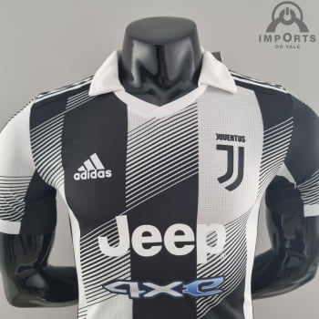 Camisa Juventus Ed. Especial Versão Jogador Preta/Branca + Personalização Grátis 