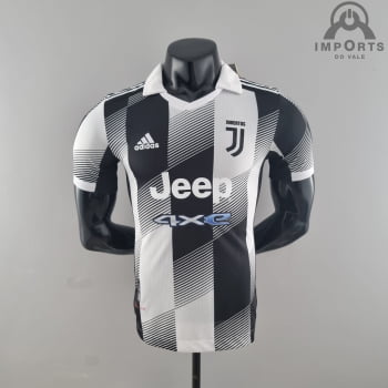 Camisa Juventus Ed. Especial Versão Jogador Preta/Branca + Personalização Grátis 