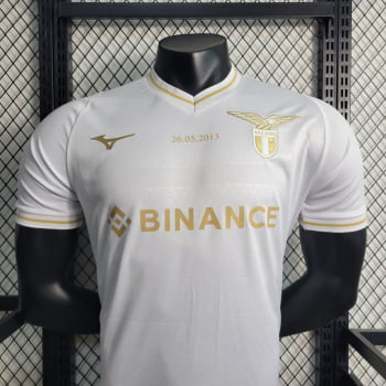 Camisa Lazio 23/24 Versão Jogador Goleiro Branca + Personalização Grátis 