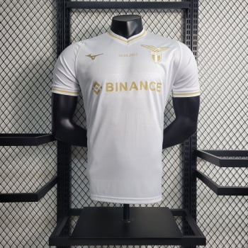 Camisa Lazio 23/24 Versão Jogador Goleiro Branca + Personalização Grátis 