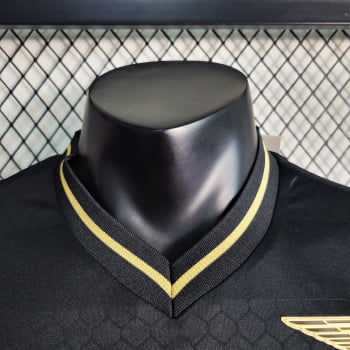 Camisa Lazio 23/24 Versão Jogador Goleiro Preta + Personalização Grátis 