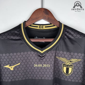 Camisa Lazio 23/24 Versão Torcedor Ed. Especial Preta + Personalização Grátis
